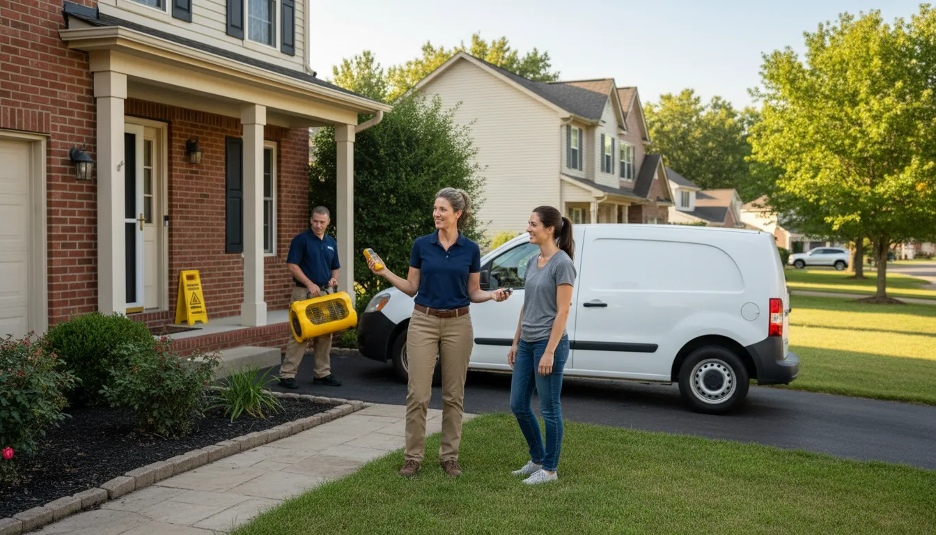 Residential water damage restoration in Prichard, AL